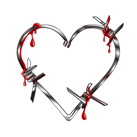 Heart with thorns のイラスト素材