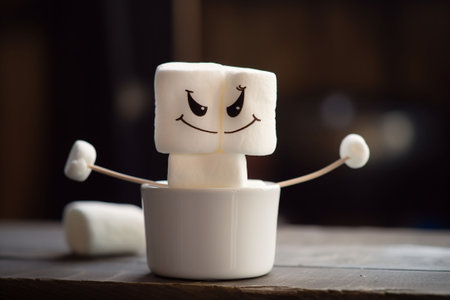 marshmallow robot cartoonの素材