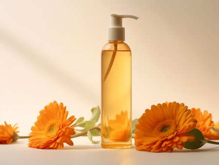 calendula shampoo for hair treatment. generated AIの素材