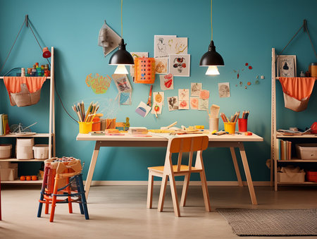 room of child who goes to school. generated AIの素材