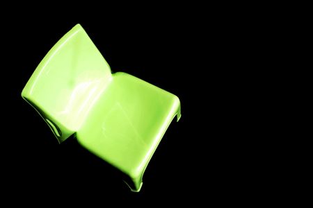 Small green chairの写真素材