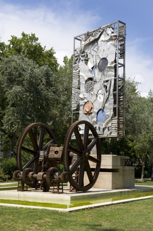 Parc de la Ciutadella Homenatge a l exposicio, universal, 1888のeditorial素材