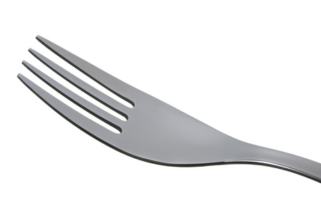 close up of a stainless steel cutlery fork の写真素材