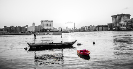 boat on - Dubai Creekのeditorial素材