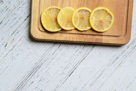 Tomatoes, basil and spices on wooden table. Cooking concept. Top view with space for your textの写真素材