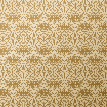 vector old wallpaper background, with seamless floral elementsのイラスト素材