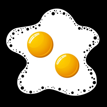 vector fried eggのイラスト素材