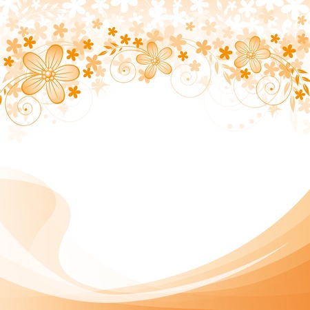 Abstract background with flowers and spase for your textのイラスト素材