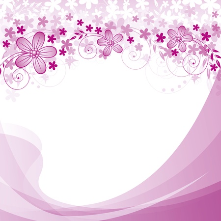 Abstract background with flowers and spase for your textのイラスト素材