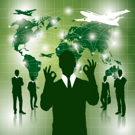 Travel concept. Vector business virtual background with blends. All elements are on separated layersのイラスト素材