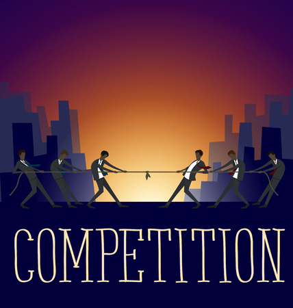 Vector flat business concept ideas competitionのイラスト素材