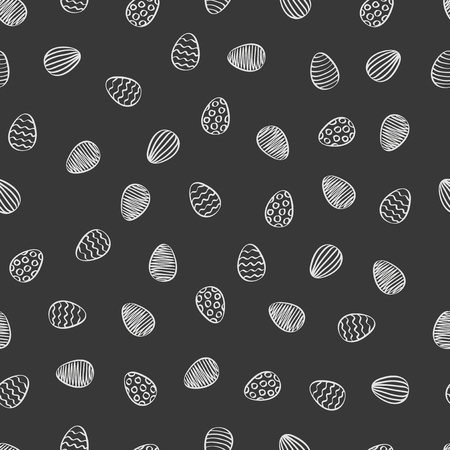 Illustration of seamless pattern with Easter eggsのイラスト素材