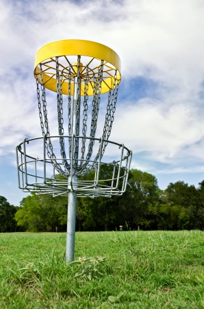 Disc golf holeの写真素材
