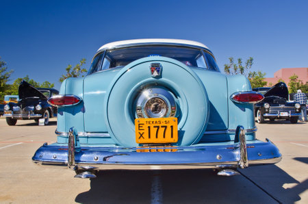 Westlake, Texas - October 27, 2012: A 1951 Ford Victoria Hardtop on display at the 2nd Annual Westlake Classic Car Show in Westlake, Texas.のeditorial素材
