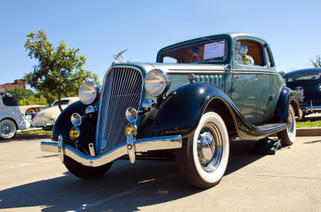 Westlake, Texas - October 19, 2013 - A 1934 Terraplane Coupe is on display at the 3rd Annual Westlake Classic Car Show in Westlake, Texasのeditorial素材