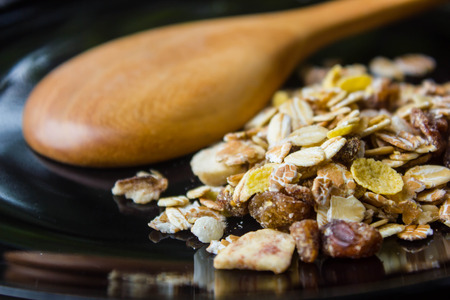 Nutrition food, cereal healthy foodの写真素材