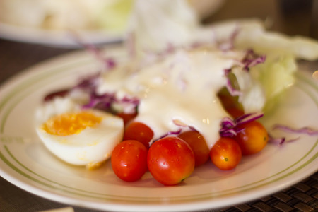 vegetable saladの写真素材