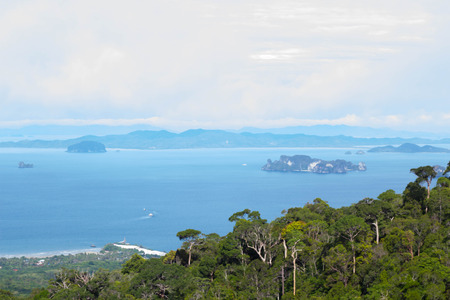 Seaview with mountain and seaの写真素材