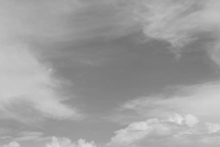 Sky and cloud background BW styleの写真素材