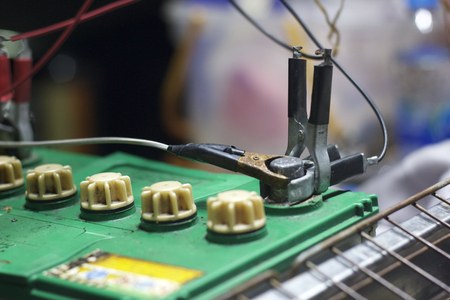 Battery charger for use in daily lifeの写真素材