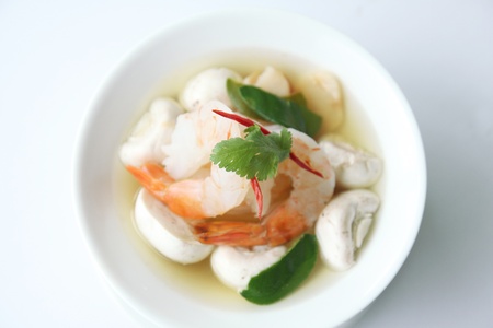 Tom yum prawnの写真素材