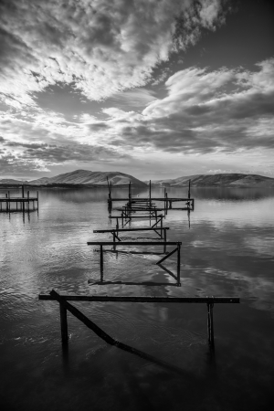 Waikawa habour  Sea of southern New Zealand の写真素材
