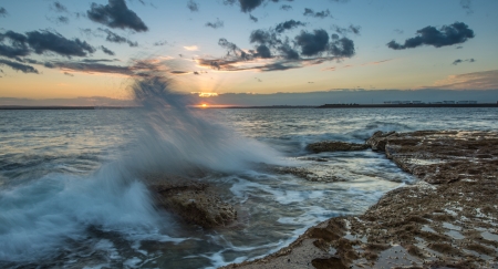 Sunset at La perouse, Sydneyの写真素材