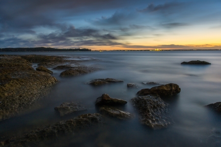 Sunset at La perouse, Sydneyの写真素材