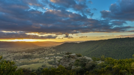 Hassans wall, Blue mountain national park ,NSW, Australia の写真素材