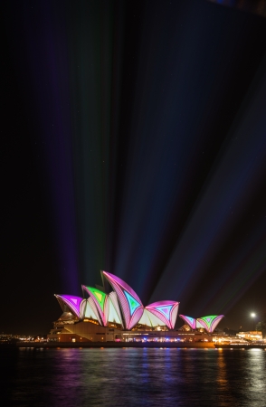Opera house in Vivid Sydney festival 2013 のeditorial素材