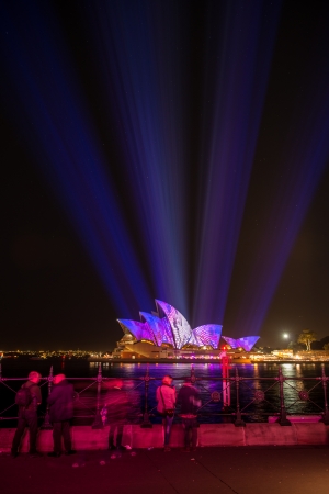 Opera house in Vivid Sydney festival 2013 のeditorial素材