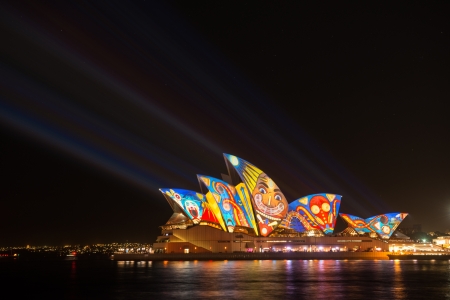 Opera house in Vivid Sydney festival 2013 のeditorial素材