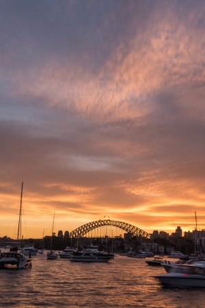 Sunset at Sydney harbour のeditorial素材
