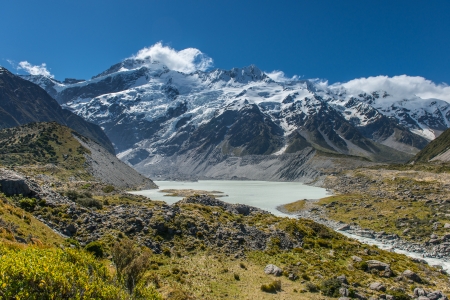 Beautiful landscape south island, New Zealandの写真素材
