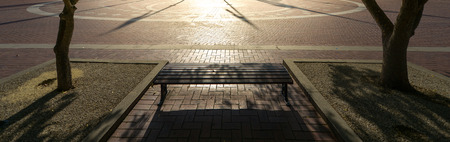 Chair in parkの写真素材