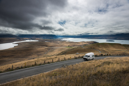 Landscape of South island, New Zealandのeditorial素材