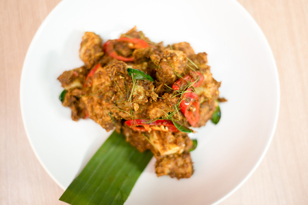 Thai southern style pork ribの写真素材