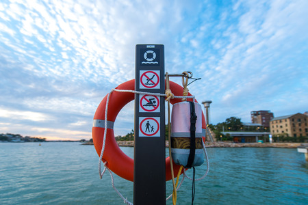 Life ring Sydney Australiaの写真素材