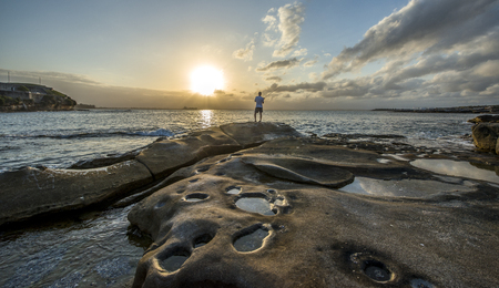 La perouse beach in Sydneyの写真素材