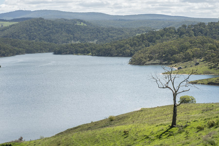 Lake Lyell in Lithgow west of Sydneyの写真素材