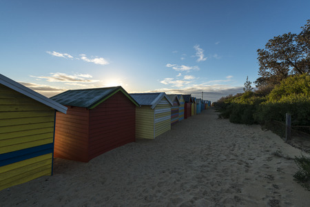 Brighton beach in Melbourne