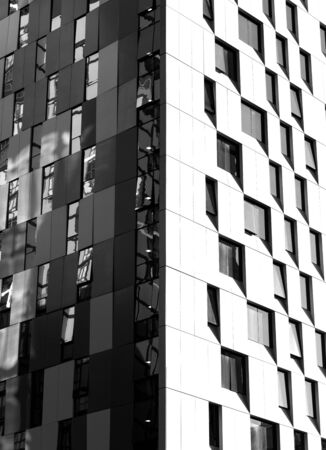 Abstract Modern Exterior Architecture. Abstract business interior in minimalism or hi-tech design