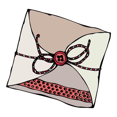 Ink Vector Illustration Isolated On a White Background Doodle Cartoon Vintage Hand Drawn Sketchのイラスト素材