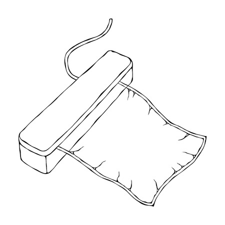 Vacuumizer Food Sealer with Vacuum Bag. What is Sous-Vide. Slow Cooking Technology. Perfect Food. Chief Cuisine Collection. EPS10 Vector. Hand Drawn Doodle Style Realistic Illustrationのイラスト素材