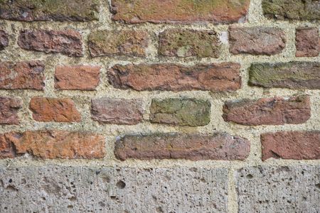 Medieval bricks and sandstone