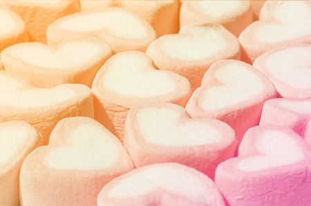 marshmallow with Soft Focus Color Filtered backgroundの写真素材