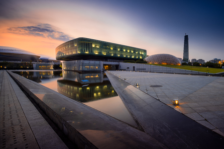 Jinling Library in Nanjing Hexi New Cityのeditorial素材