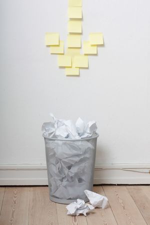 Bin the paperの写真素材