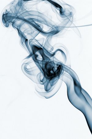 Abstract smoke curling and creating beautiful shapesの写真素材