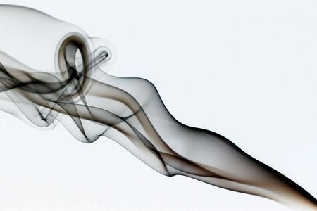 Abstract smoke curling and creating beautiful shapesの写真素材